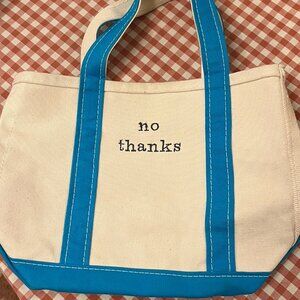 Small LL Bean Tote and Tote with Embroidery